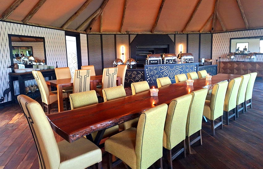 Chobe River Camp restaurant, Namibia web