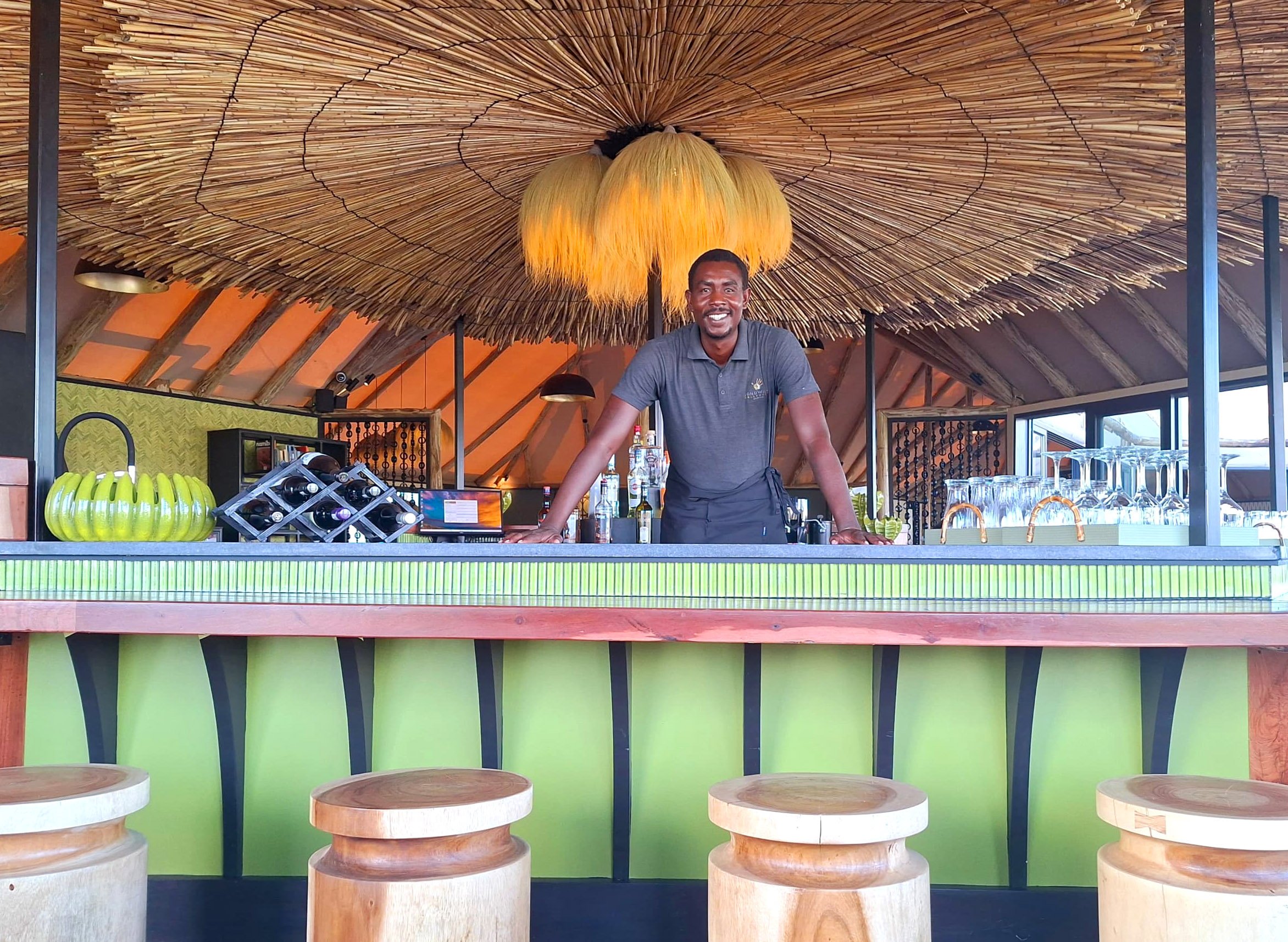 Chobe River Camp, bar, Namibia web