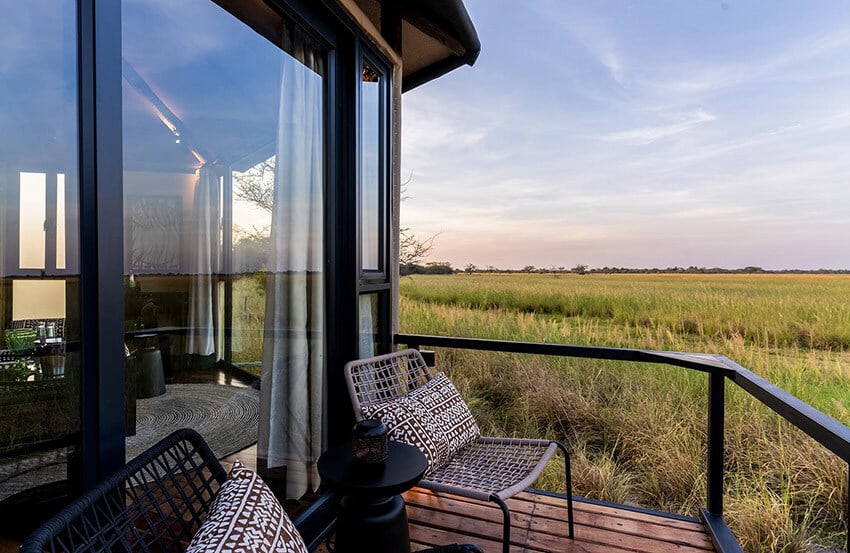 Chobe River Camp, view from chalet, Namibia web