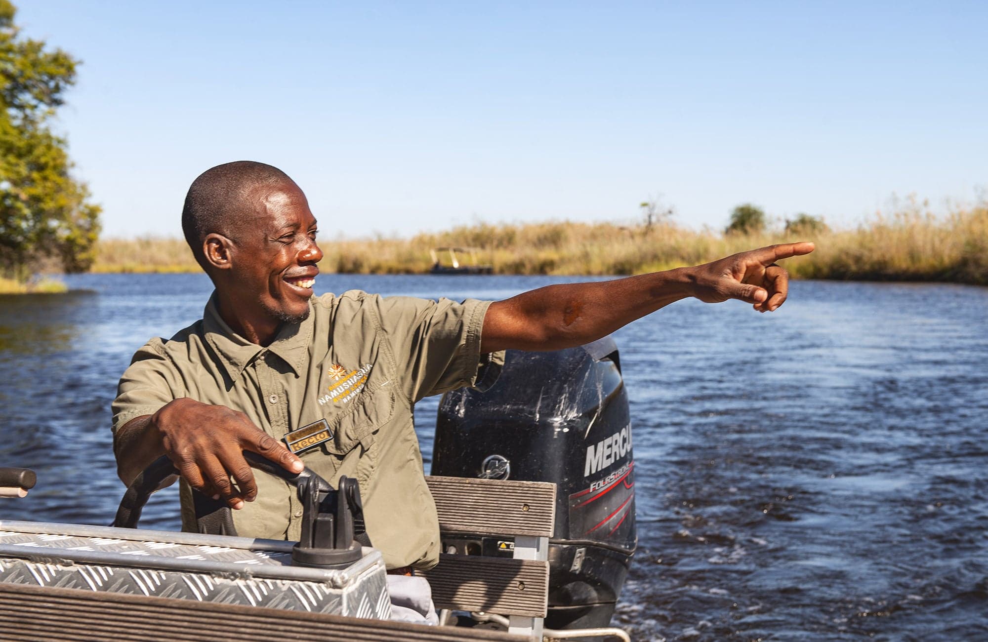 Boat cruise on Kwando River