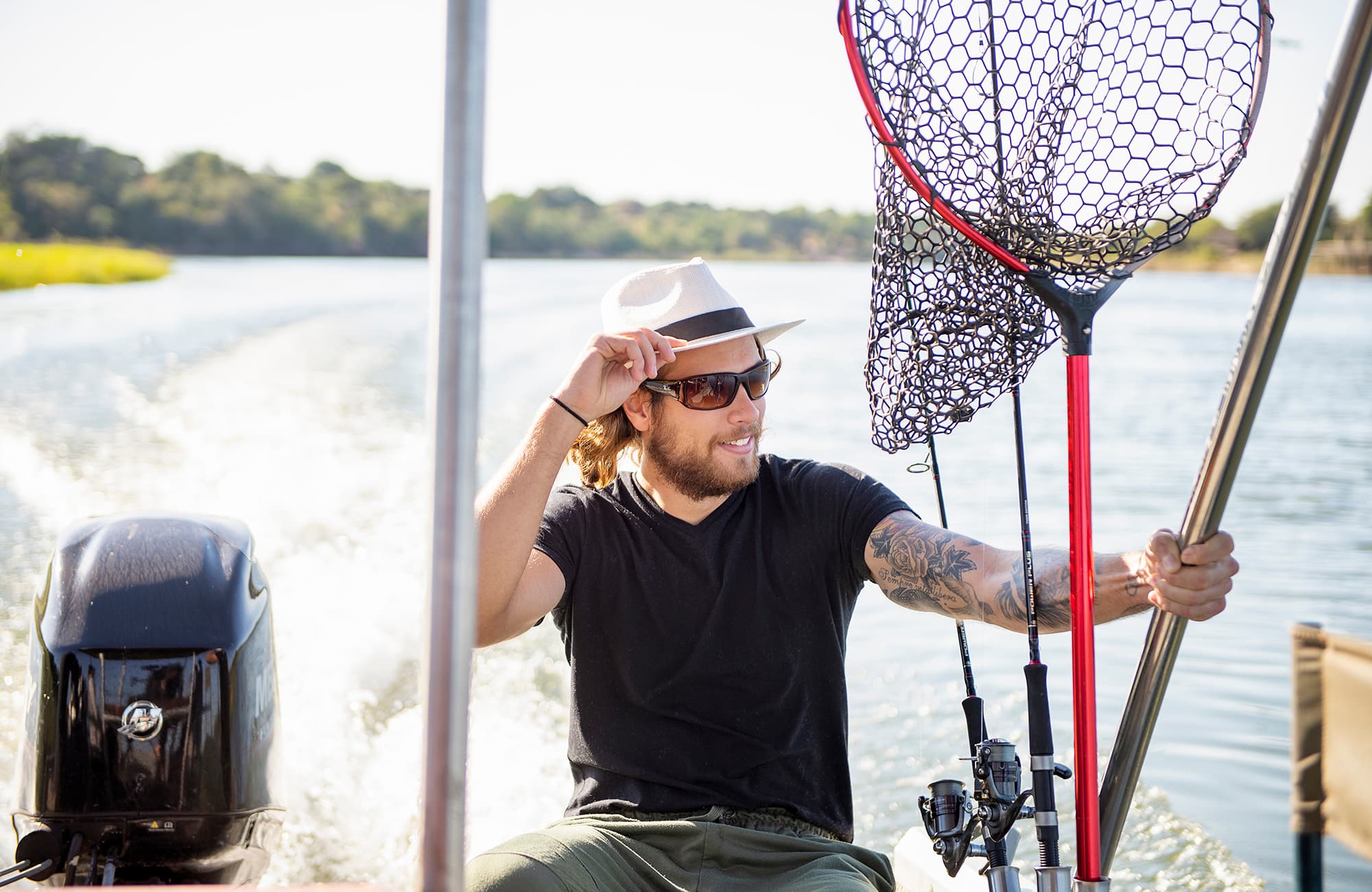 Fishing on the Okavango River