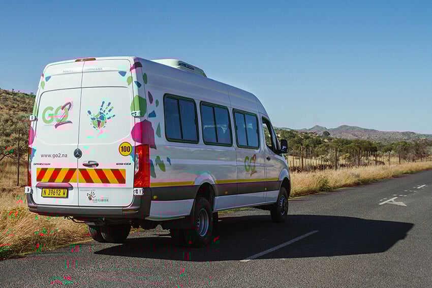Go2 Tourism Shuttle bus, Namibia