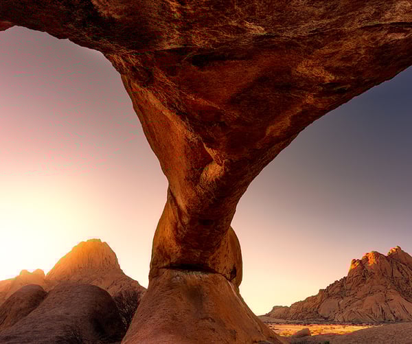 Beautiful rock formation in Namibia
