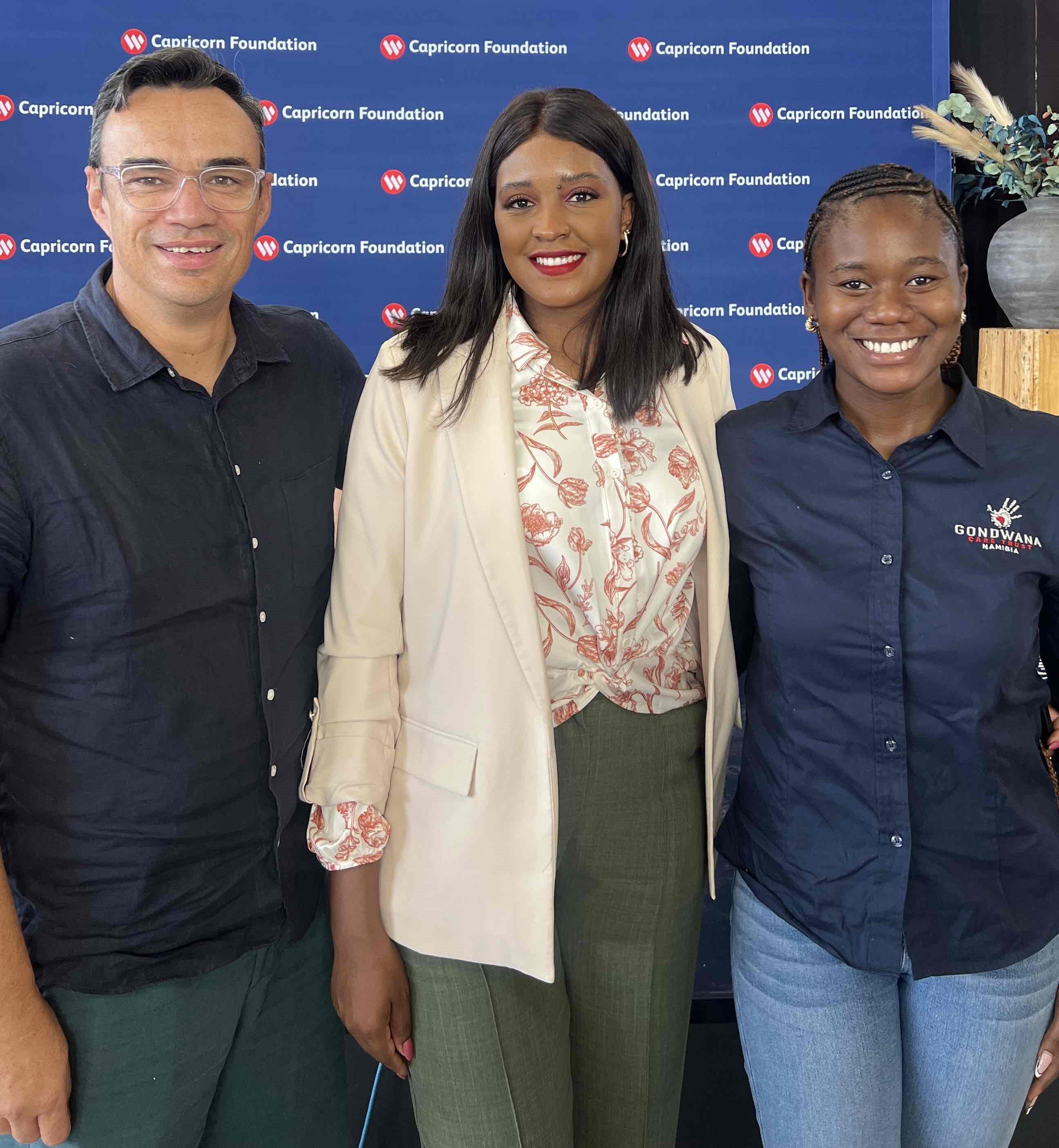 Representatives of Gondwana Collection Namibia and Capricorn Foundation