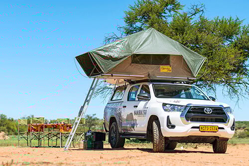 Namibia2Go camping equipped rental car