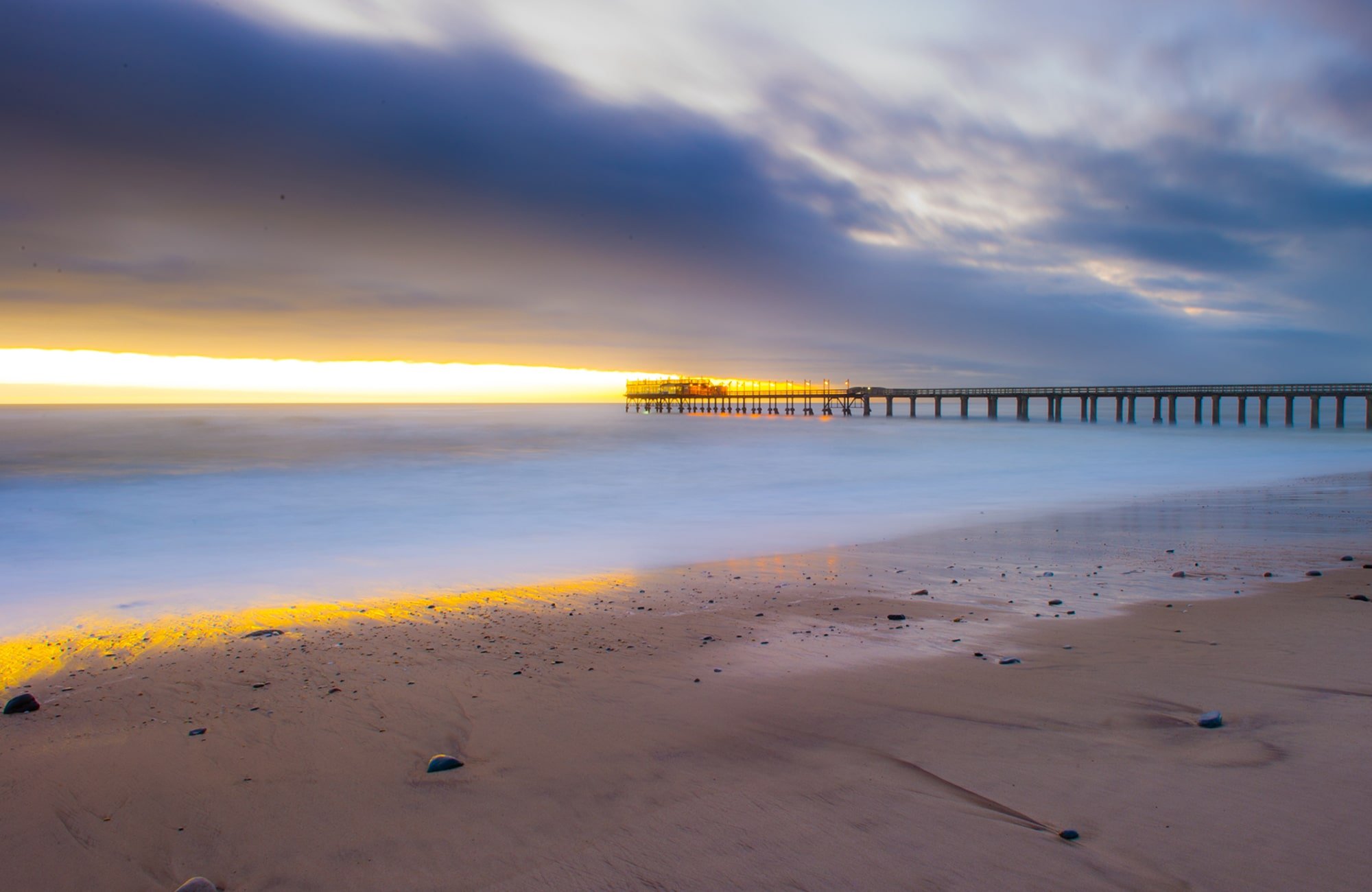 Sunset at the Jetty in Swakopmund, Namibia