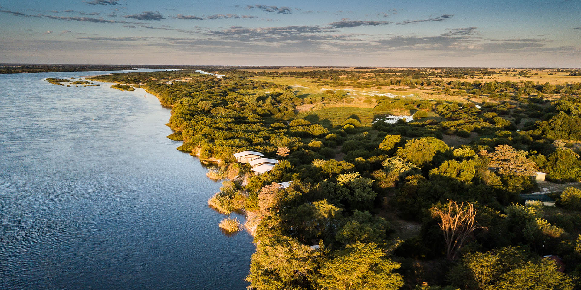 Zambezi Mubala Lodge, Vogelperspektive, Namibia